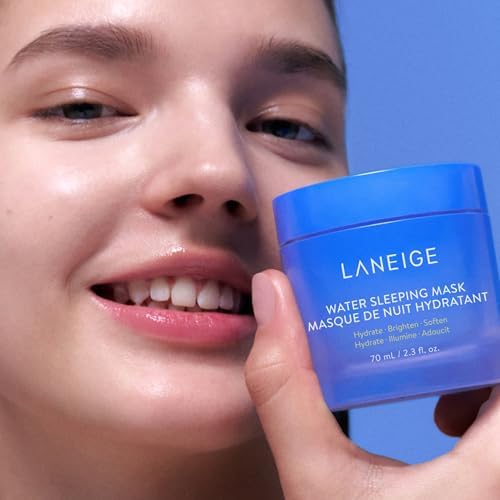 LANEIGE Good Night Bundle: Lip Sleeping Mask & Water Sleeping Mask Bundle with Vitamin C, Murumuru Seed & Shea Butter & Squalane to Hydrate, Nourish & Visibly Smooth