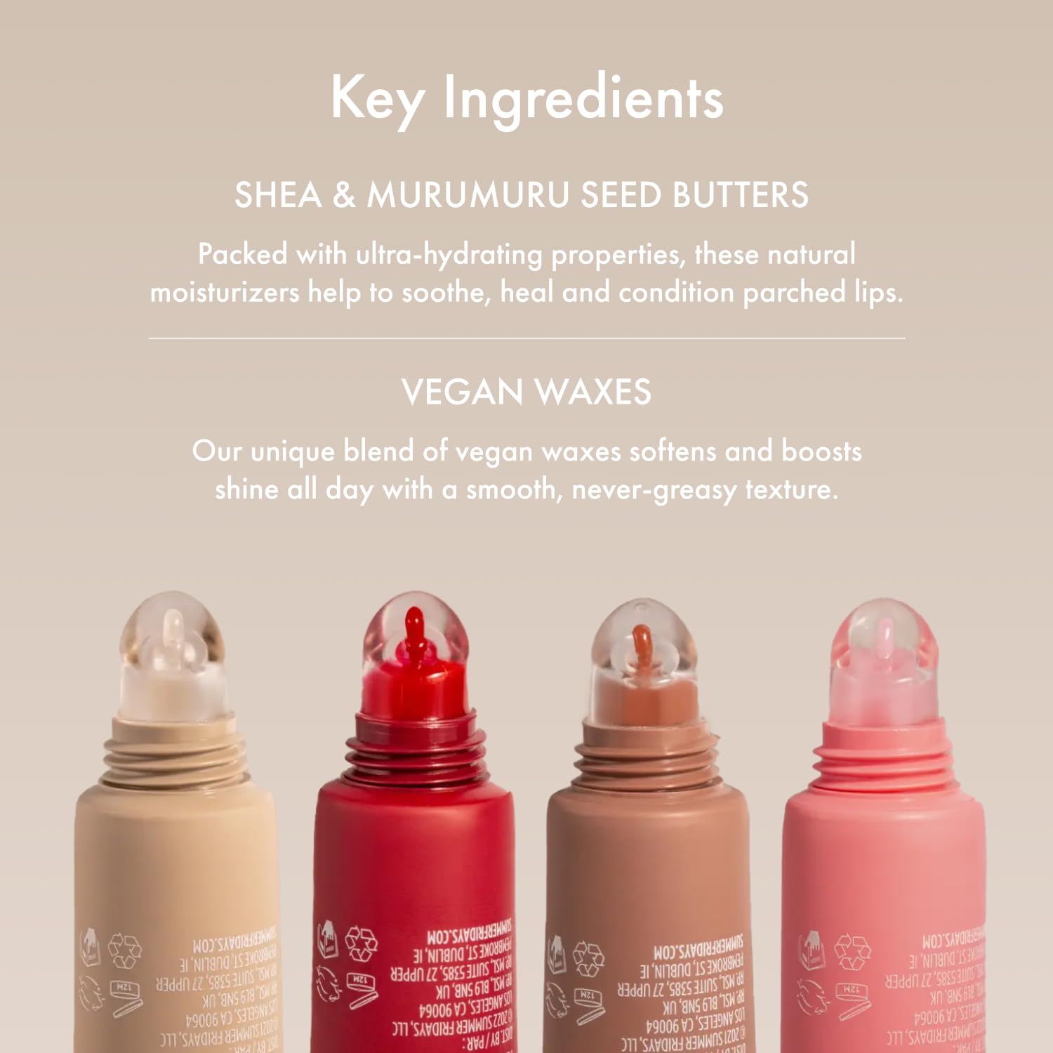 Summer Fridays Lip Butter Balm - Conditioning Lip Mask and Lip Balm for Instant Moisture, Shine and Hydration - Sheer-Tinted, Soothing Lip Care - Vanilla (.5 Oz)