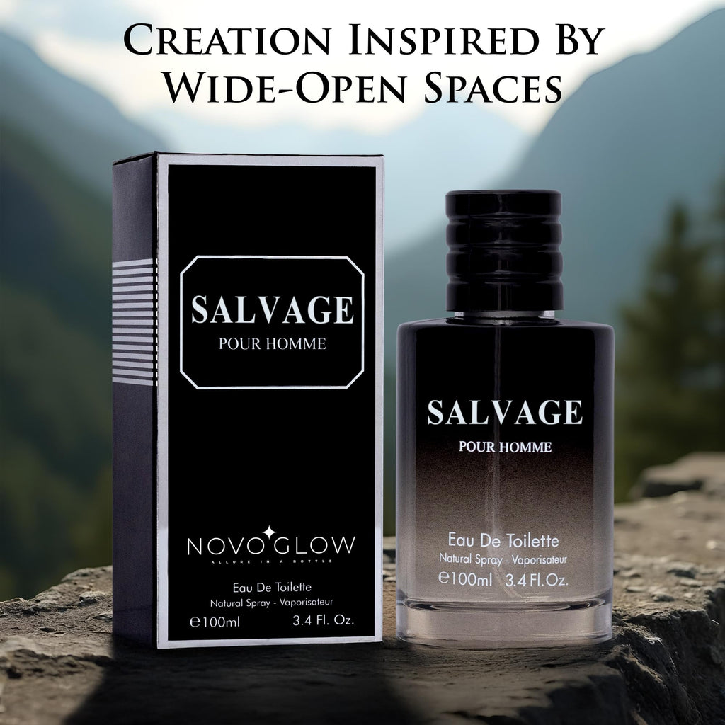 Salvage for Men 3.4 Oz Men's Eau De Toilette Spray Refreshing & Warm Masculine Scent for Daily Use Men's Casual Cologne Great Holiday Gift Smell Fresh All Day A Gift for Any Occasion