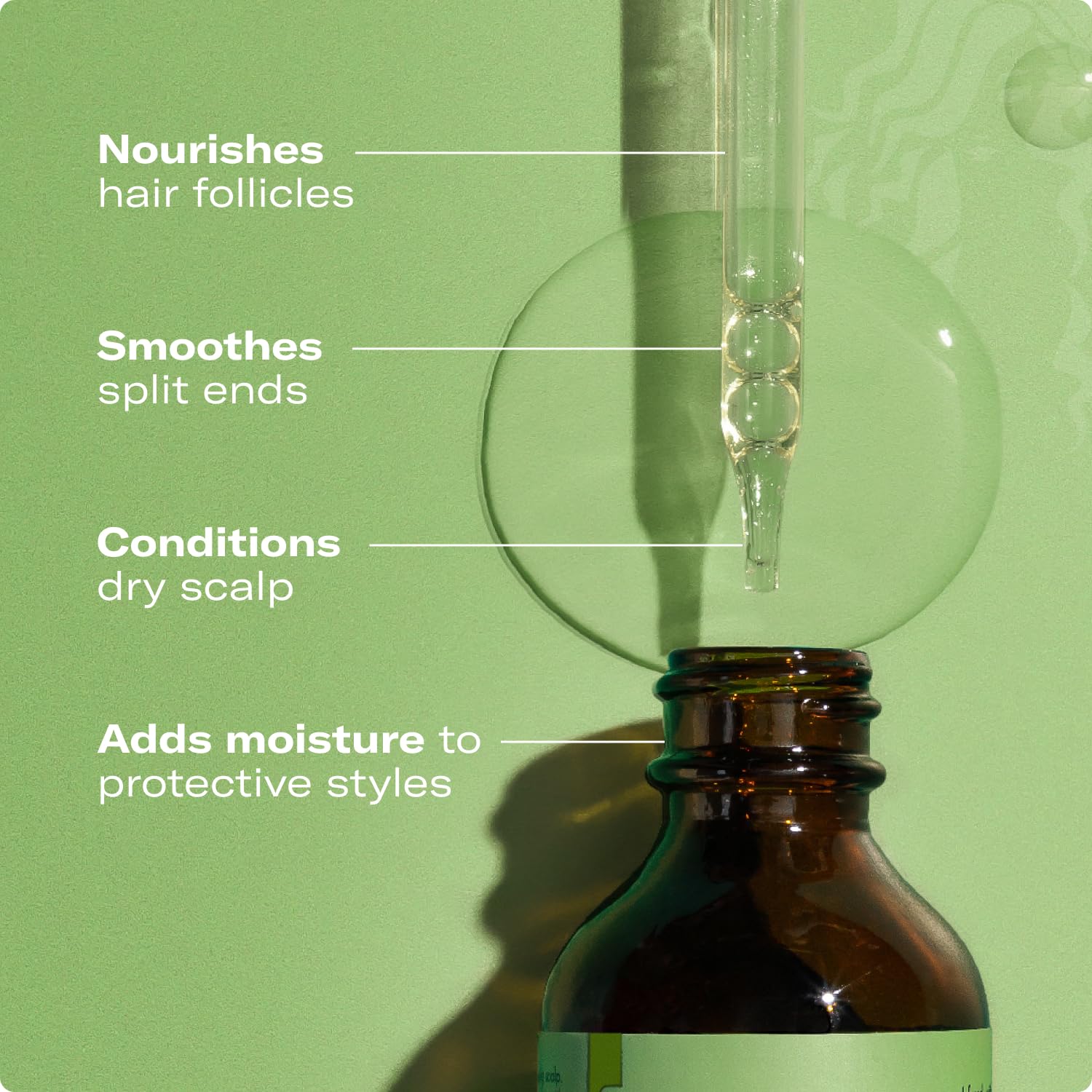 Mielle Organics Rosemary & Mint Hair Oil, Split Ends & Dry Scalp Treatment - Made with Biotin & Essential Oils for Strengthening, Soothing, Moisturizing & Encouraging Longer, Healthier Hair (2 Fl Oz)